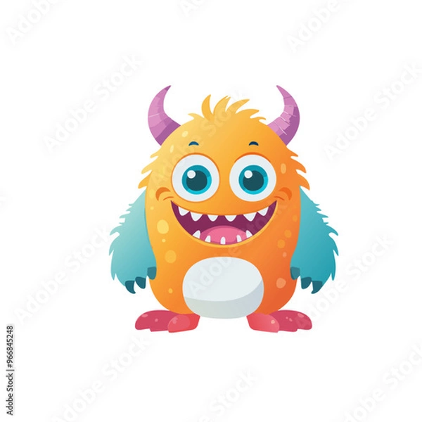 Fototapeta cute monster character set style 1