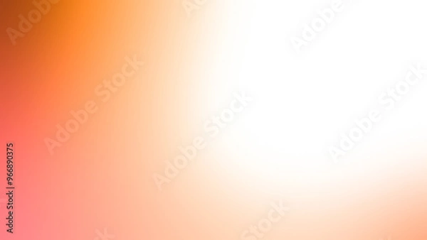 Fototapeta shiny gradient orange white aura blurry abstract soft plain background
