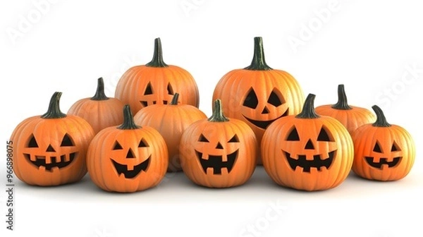 Fototapeta ハロウィンのジャックオーランタン