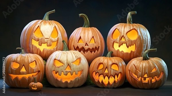 Fototapeta ハロウィンのジャックオーランタン