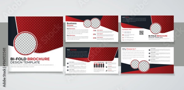 Obraz Bifold 8 pages square brochure design