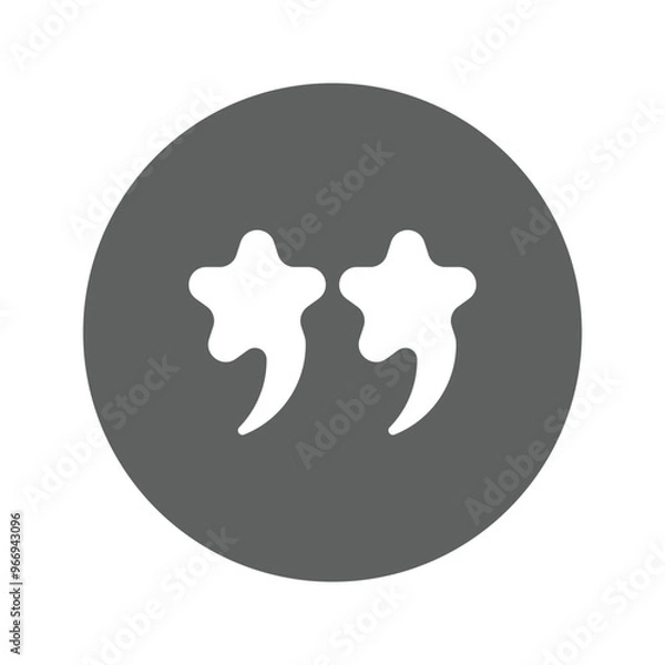Fototapeta Open, quote, quotes icon.