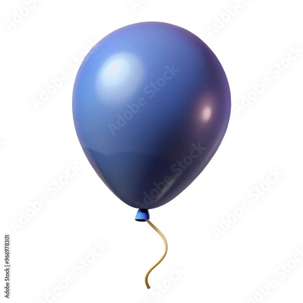 Obraz Balloon 3D render icon isolated on white background
