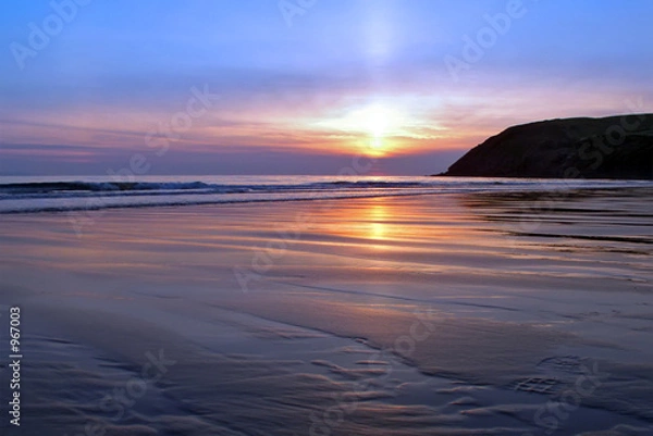 Obraz sunset over the irish sea