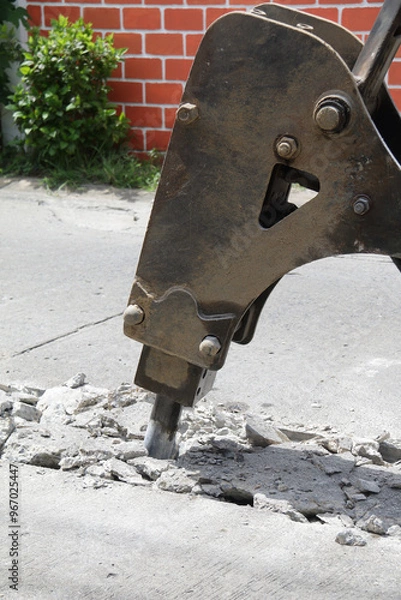 Obraz  Backhoe drill head 6