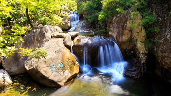 Obraz waterfall in the mountains