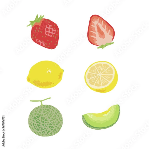 Obraz 果物のセット