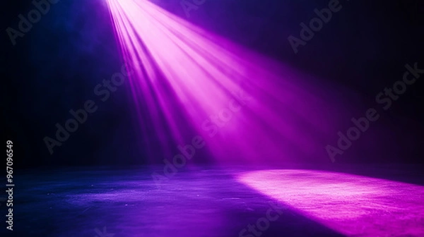 Obraz Purple spotlight background