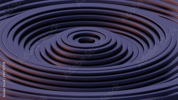 Fototapeta Abstract Concentric Circles in Dark Tones..