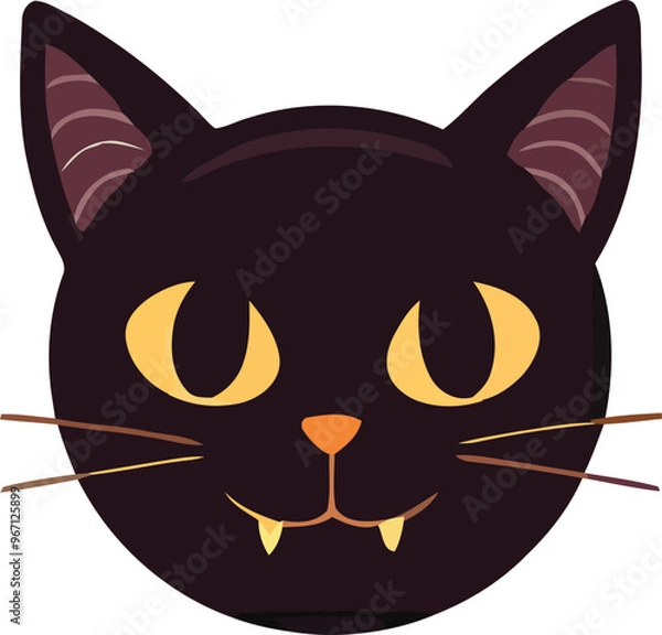 Obraz Halloween-themed emoji face 