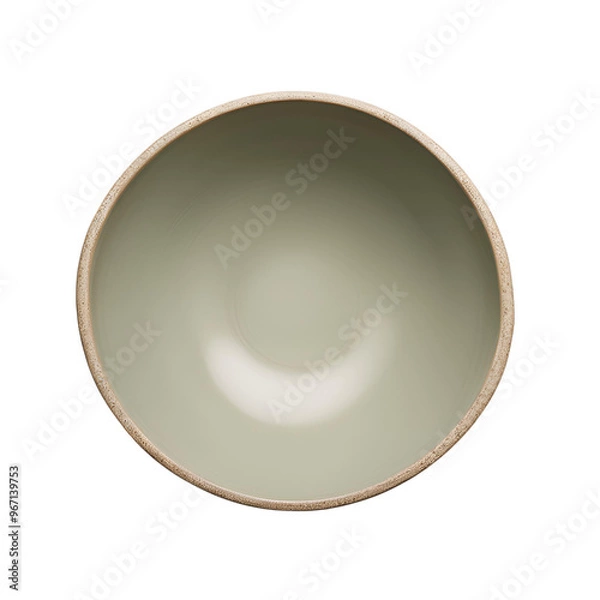 Fototapeta Objects BG remove - a bowl, top view, studio photo