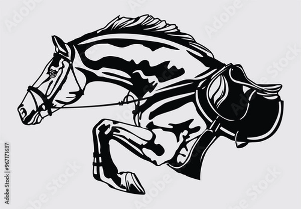 Fototapeta Show Jumper for Line Art