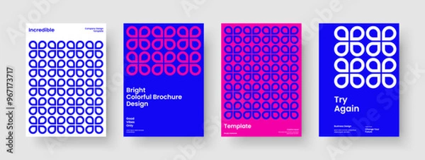 Fototapeta Isolated Report Design. Creative Book Cover Layout. Geometric Background Template. Banner. Business Presentation. Flyer. Poster. Brochure. Newsletter. Pamphlet. Magazine. Portfolio. Notebook