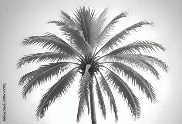 Fototapeta An isolated tree on white and different colour  background