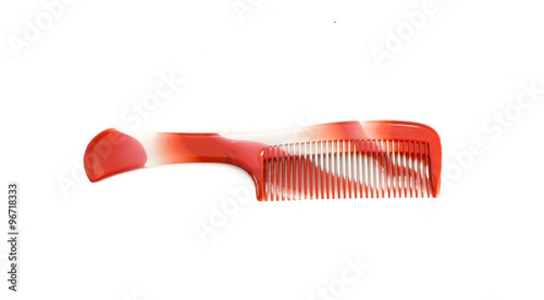 Fototapeta Hair comb isolated on white background