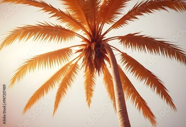 Fototapeta An isolated tree on white and different colour  background