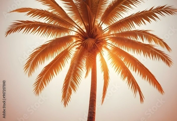 Fototapeta An isolated tree on white and different colour  background