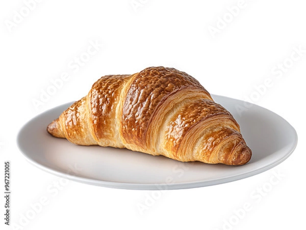 Obraz a croissant on a plate