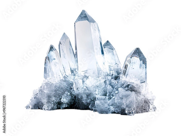 Obraz a crystal cluster of crystals