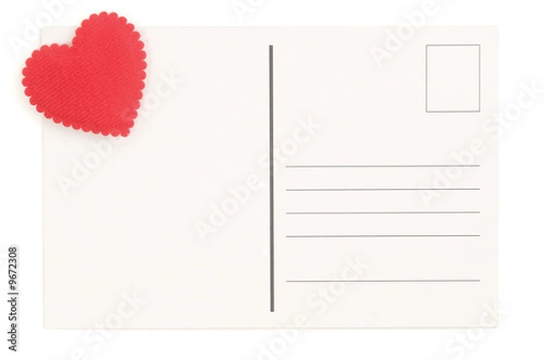 Obraz Postcard isolated on white