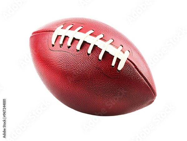 Fototapeta a football with a white stitching