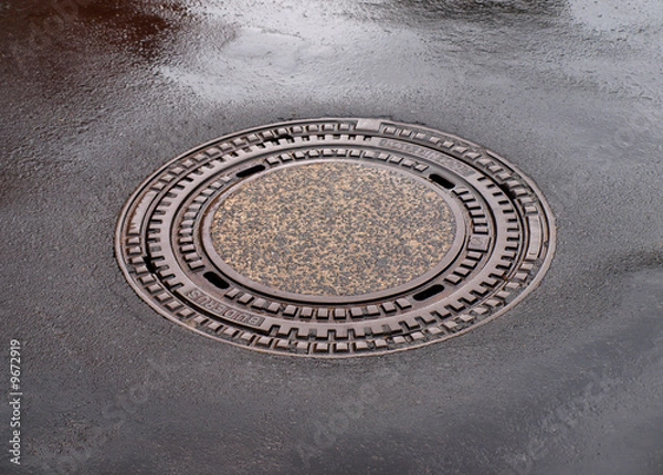 Obraz Pokrywka kanalizacyjna