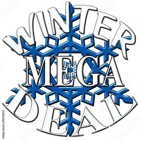 Obraz Winter Mega Deal Sign