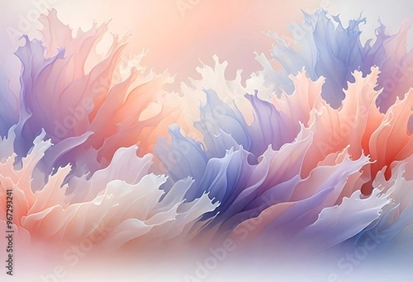 Fototapeta abstract background with flowers