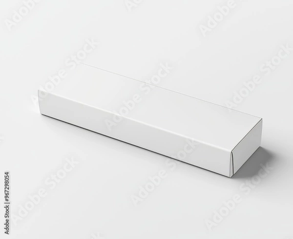 Fototapeta Blank paper pack mock up template with white box design