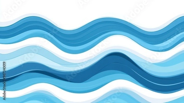 Fototapeta Immerse yourself in a vibrant watercolor beach scene with playful textures and whimsical, cartoonstyle art.