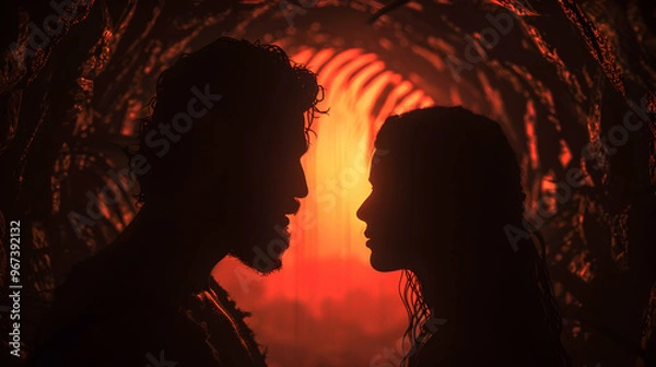 Fototapeta Samsons First Encounter With Philistine Woman