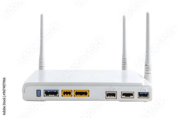 Fototapeta computer network cable on transparent background