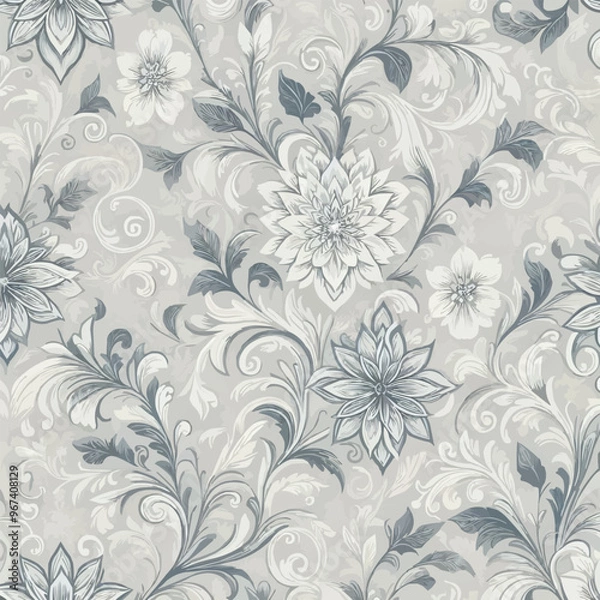 Fototapeta seamless floral pattern