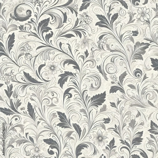 Fototapeta seamless floral pattern