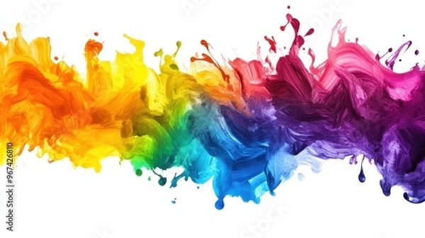 Fototapeta Abstract Colorful Paint Splash