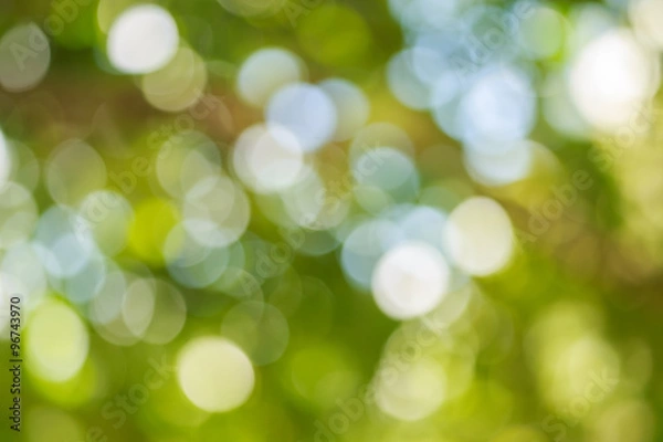 Obraz green bokeh