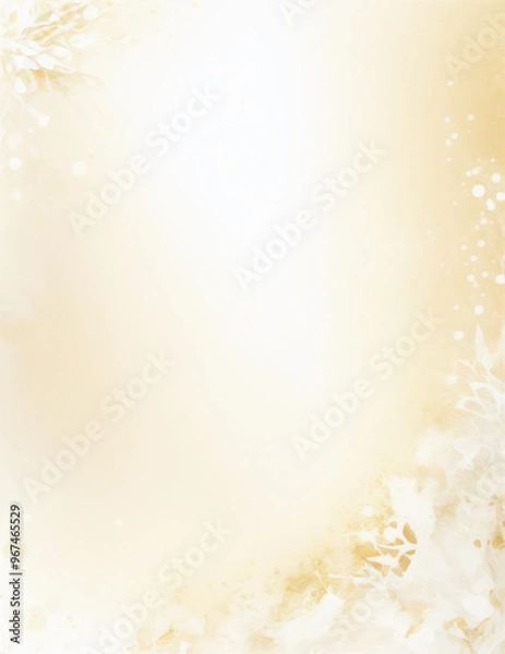 Fototapeta golden christmas background - abstract light yellow background - Generative AI