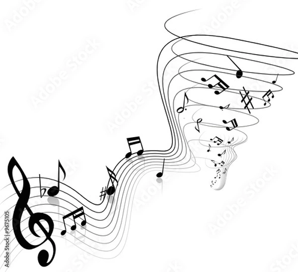 Fototapeta Notes in a Tornado