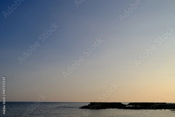 Fototapeta sunset in the sea