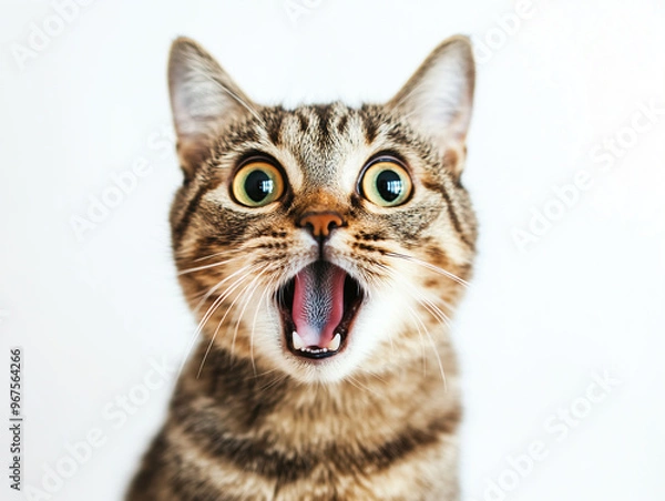 Fototapeta Surprised pretty cat
