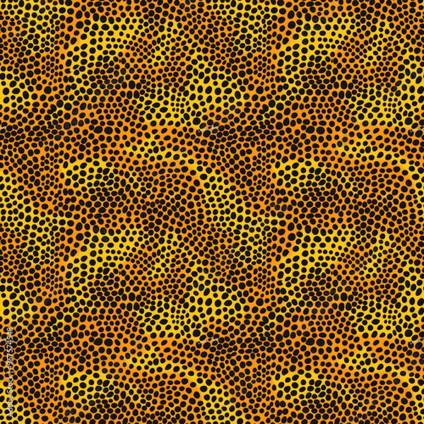 Fototapeta Abstract colored leopard print. Seamless pattern.