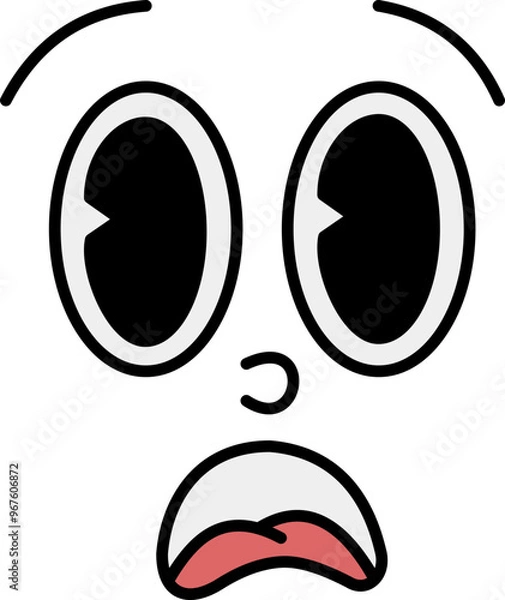 Obraz Retro Cartoon Face Expression