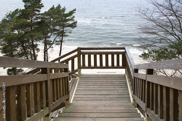 Obraz Schody do morza