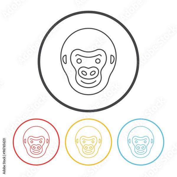 Fototapeta animal line icon