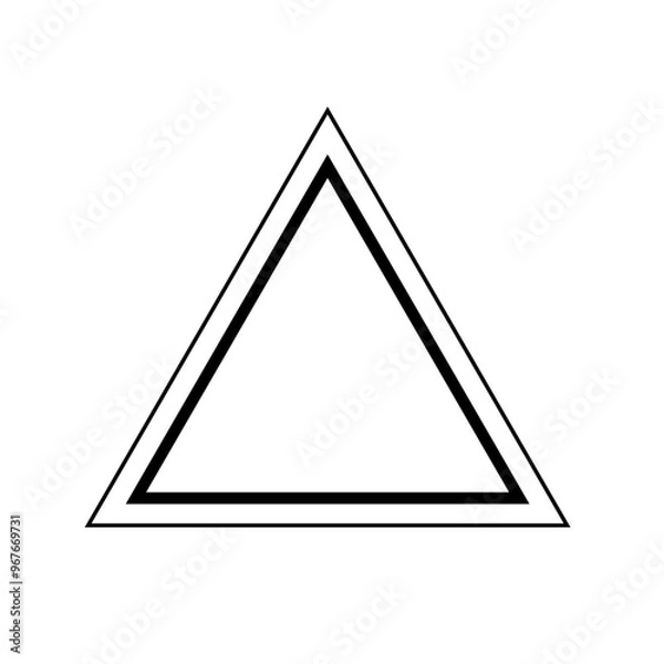 Obraz triangle frame double light-bold