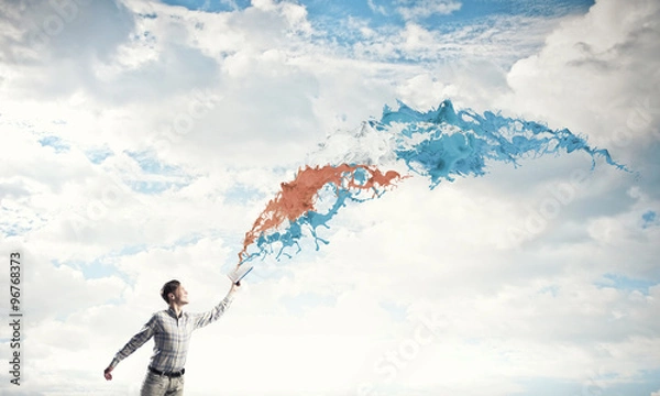 Fototapeta Man with book in hand