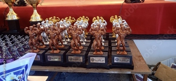 Obraz gym shield, medals