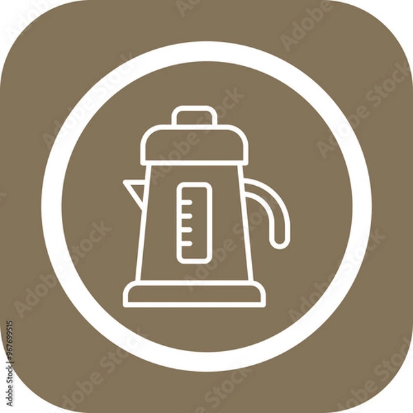 Obraz Electric Kettle Vector Icon Design