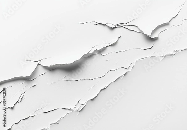 Obraz For grunge punk banners, vintage posters, corrugated textures, used as a paper texture overlay, this is a folded paper texture overlay effect. Torn, jagged piece of cardboard with crumpled, folded