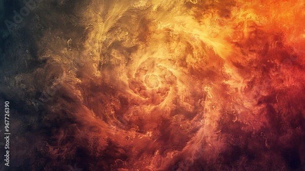 Fototapeta Abstract swirling clouds of vivid colors, creating a mesmerizing cosmic scene. Ideal for backgrounds, designs, and imaginative art.